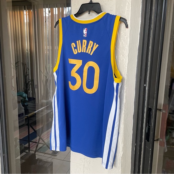 Stephen Curry Golden State Warriors Nike NBA Swingman Jersey Blue Size XL FA20 - Picture 12 of 14